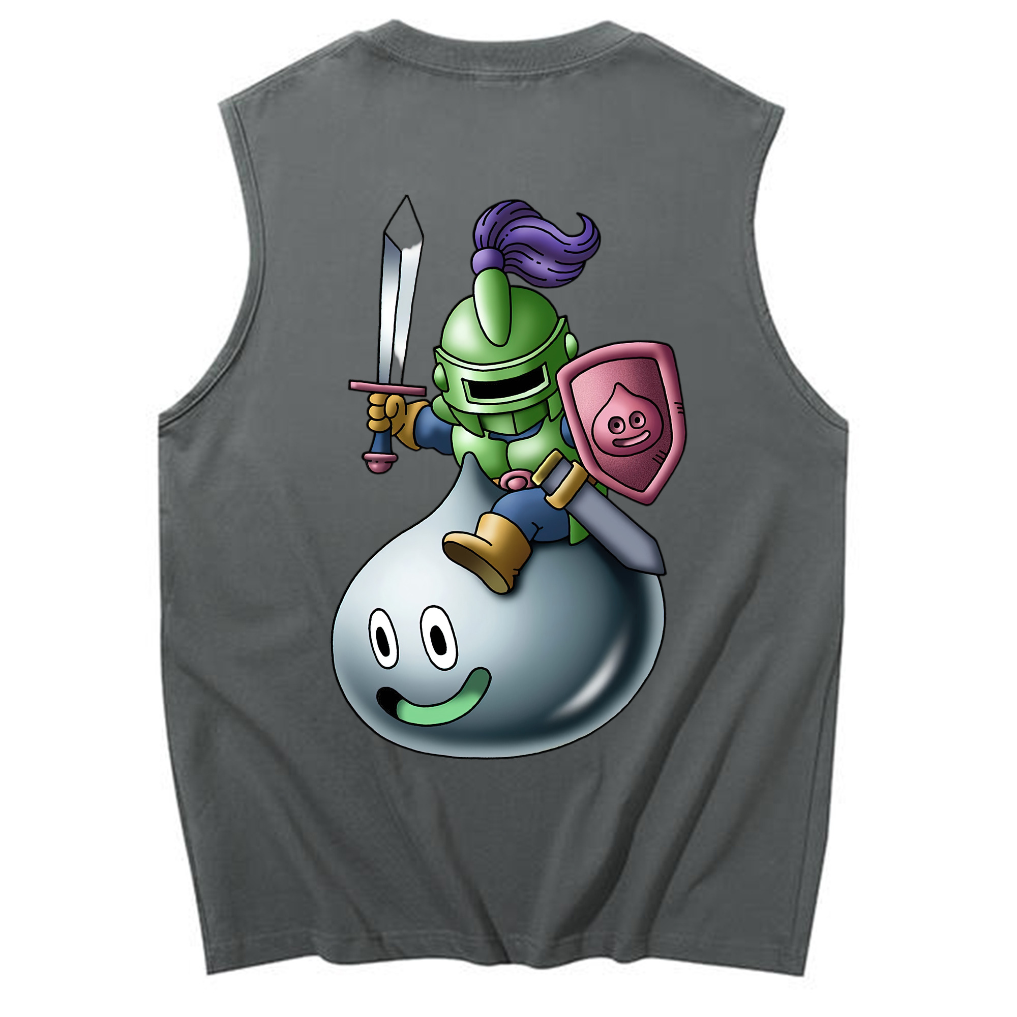 （画像用） ドラゴンクエスト Doragon Kuesuto Dragon Quest コットン100％タンクトップ（背面プリント）